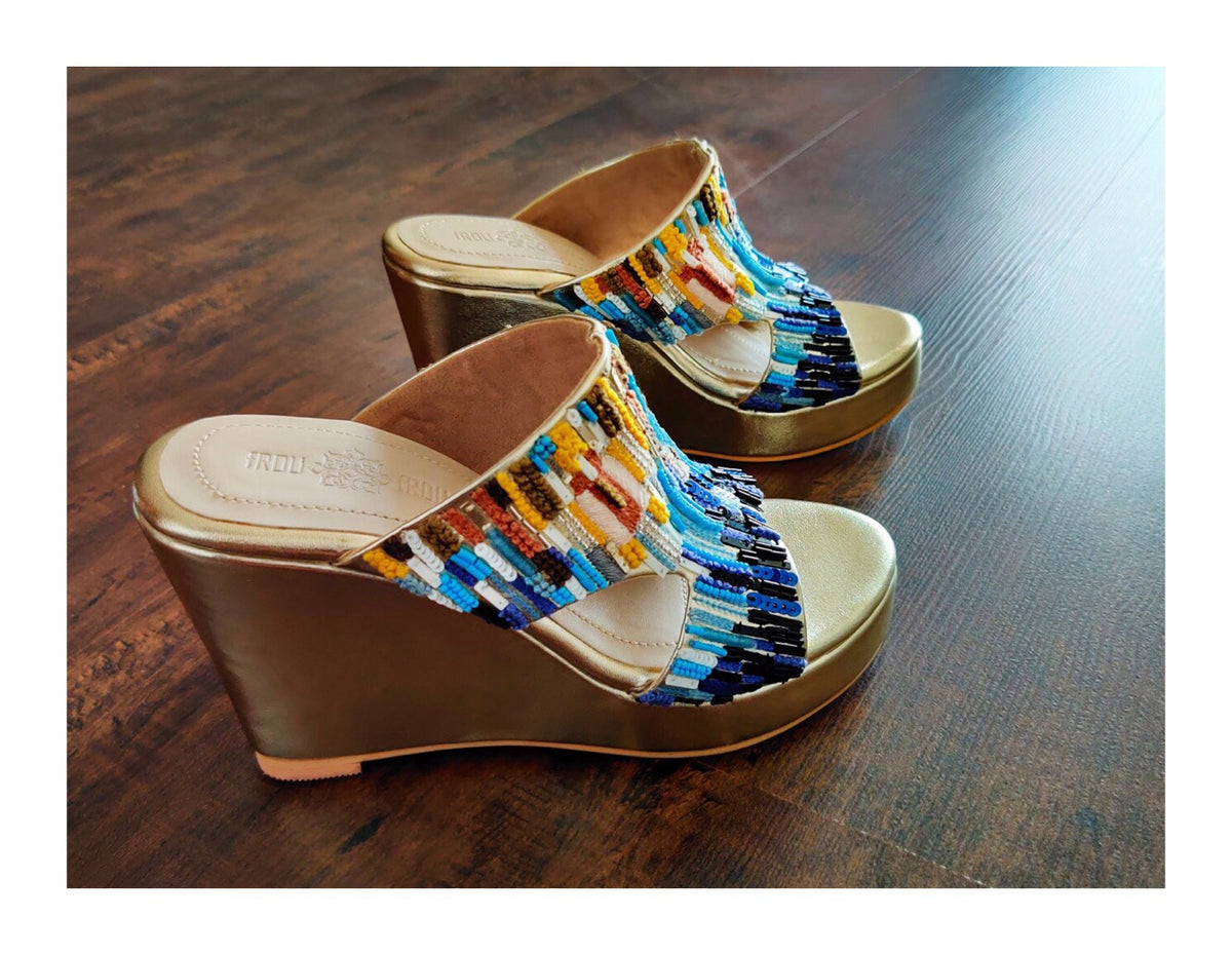 Rainbow best sale wedge heels